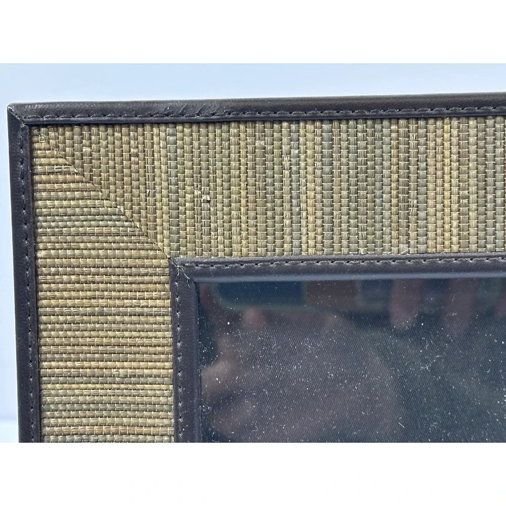 Picture Frame Square Vintage 5 X 5 Brown Woven Texture Rattan-Like *Multiples*
